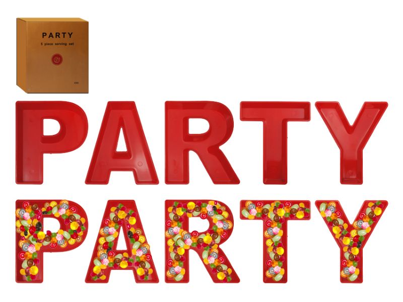 PARTY Serving Tray Set - 5's (24 Sets)