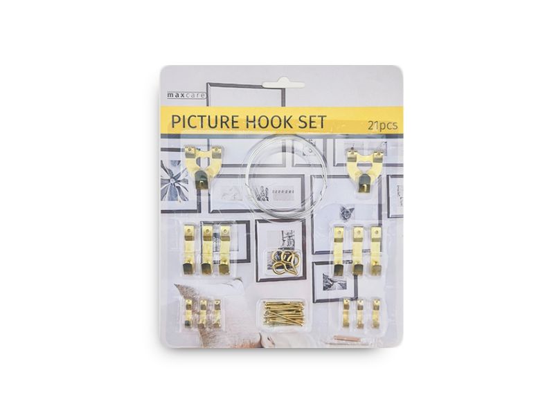 Picture Hook Set - Maxcare 21pcs (12 Sets)