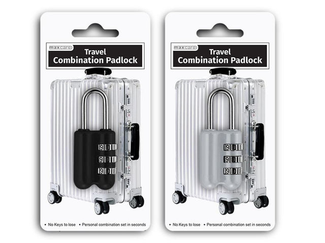 Set of 24 assorted 25mm combination padlocks with unique 3-digit codes for secure keyless protection of belongings.