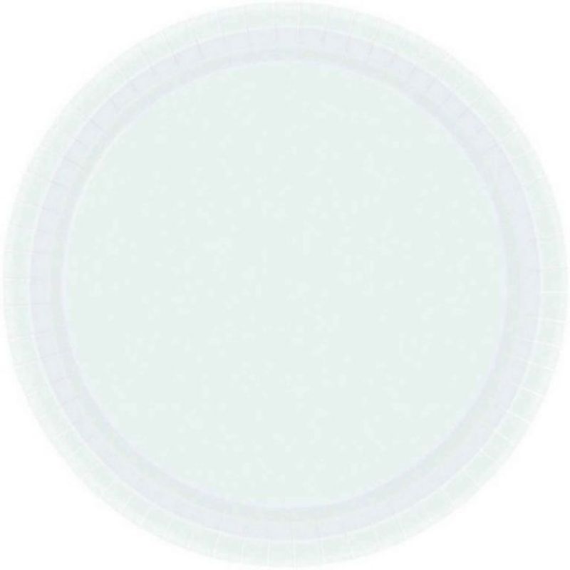 Paper Plates 17cm Round 20CT - Frosty White  - Pack of 20