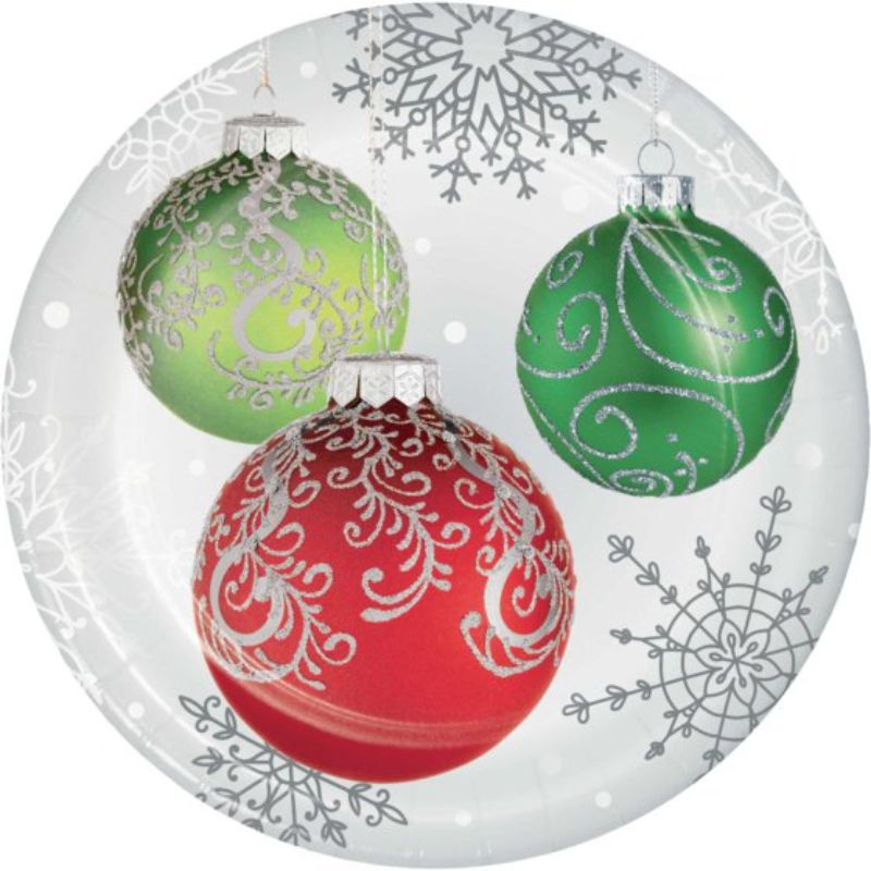 Elegant Ornaments Dinner Plates Paper 22cm - Pack of 8