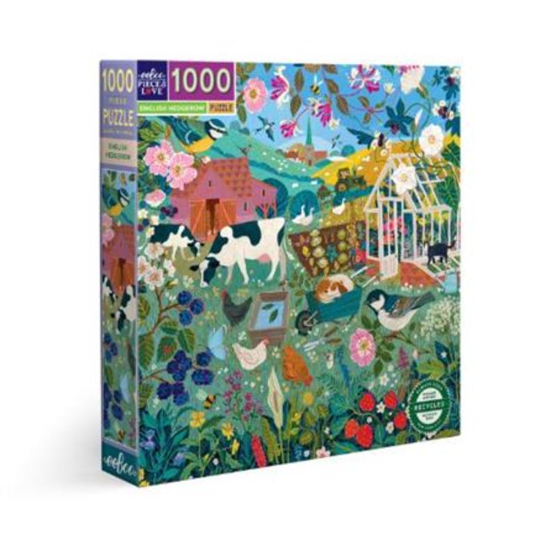 Puzzle - English Hedgerow Square eeBoo (1000pcs)