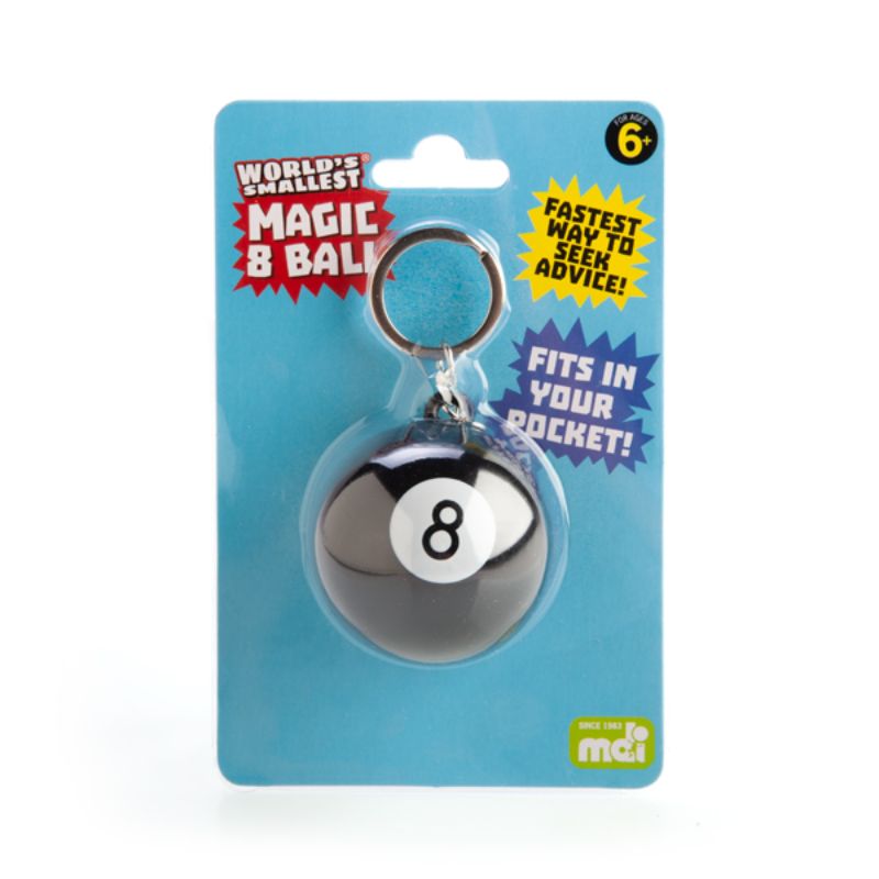 Set of 12 tiny Magic 8 Balls, each 4.5 cm, perfect for fun fortune-telling and playful decision-making on the go.