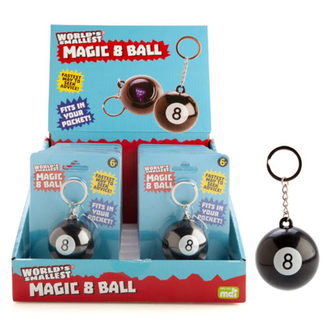 Set of 12 tiny Magic 8 Balls, each 4.5 cm, perfect for fun decision-making and unique party favors.