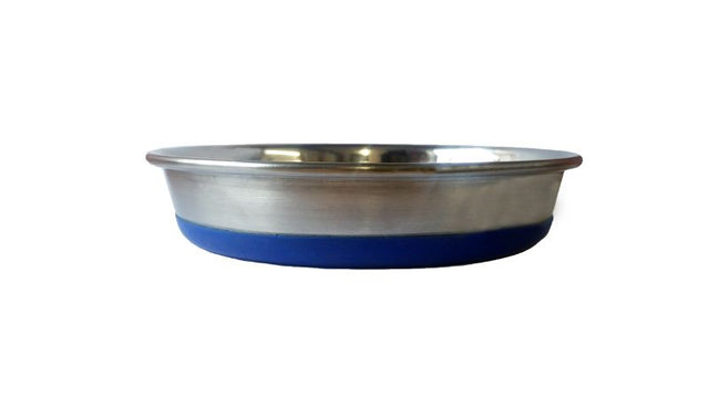 Durabolz Cat Dish (250ml) with rubber ring, heavy-duty, dishwasher safe, for stable, quiet feeding experience.