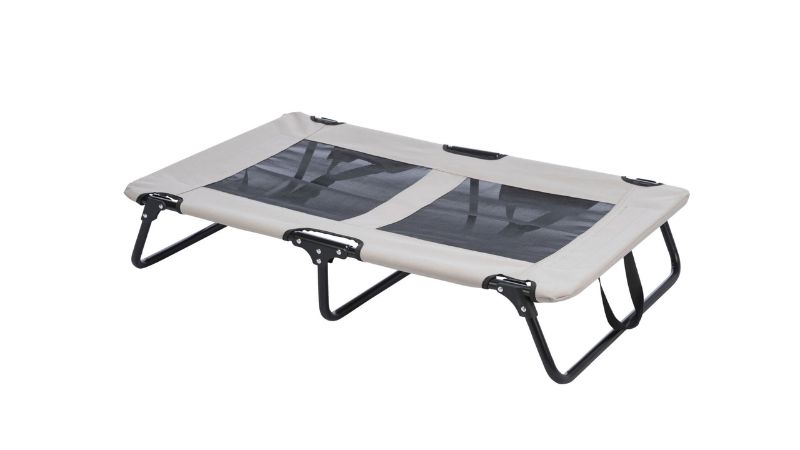 Dog Lounger - 79 x 19 x 50cm (Grey/Black)
