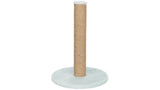 Mint-colored cat scratching post, 42cm tall, perfect for playful kittens and promoting healthy scratching behavior.