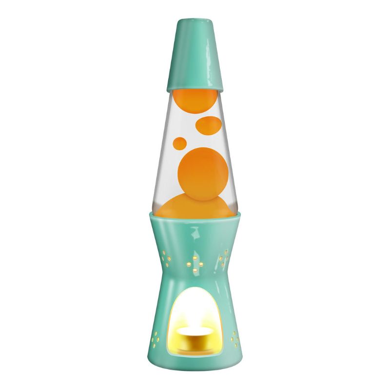 Lava Candle Lamp - Gloss Trq/Or/Clr (11.5")