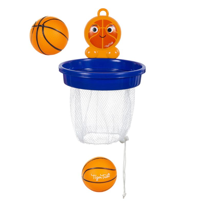 Bath Ball - Dunk Time: Fun bath toy with mini basketballs, hoop, and net to enhance motor skills and keep kids entertained.