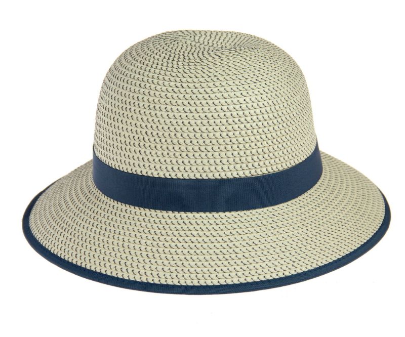 Bucket Hat with Wide Trim (Denim)