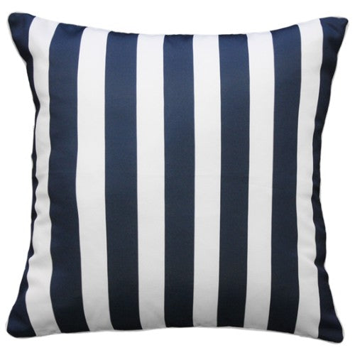 Branch Stripe Cushion - Navy 50x50cm