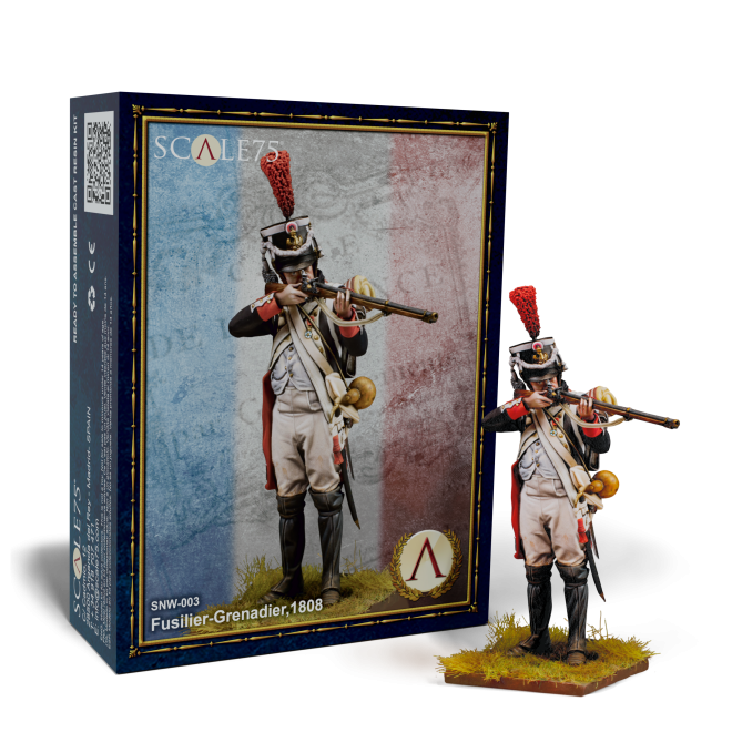 Scale 75 - Figures - Napoleonic - Fusilier-Grenadier; 1808  75mm
