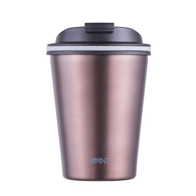 Avanti Go Cup in Rose, 280ml, double-wall stainless steel travel mug keeps drinks hot for 8 hours and cold for 16 hours.