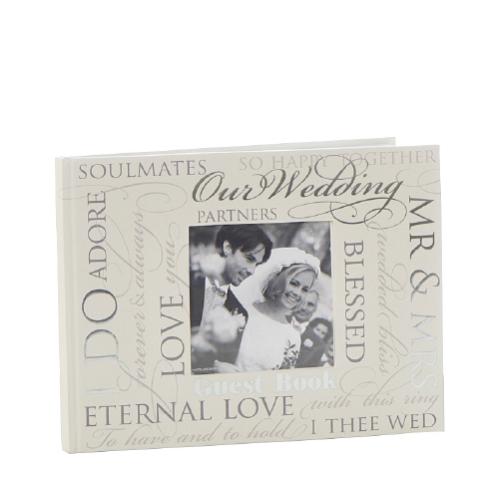 Photo Frame - Wedding Script Guest Book