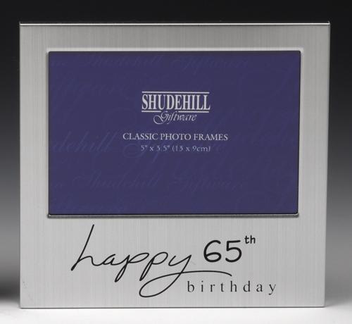 Photo Frame - Silv Occ Fra 65th Birthday 5x3