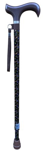 Walking Stick DARK FLORAL ADJ 72-95CM