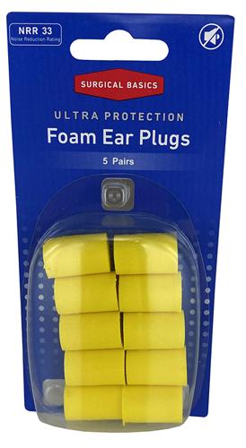 FOAM EAR PLUG STRAIGHT NRR33 5PR
