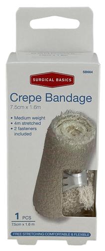 Crepe Bandage 7.5cm X 1.6m