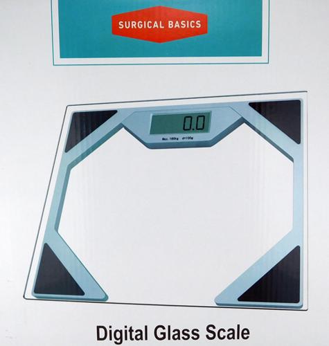 ELECTRONIC SCALE CLEAR GLASS 180KG