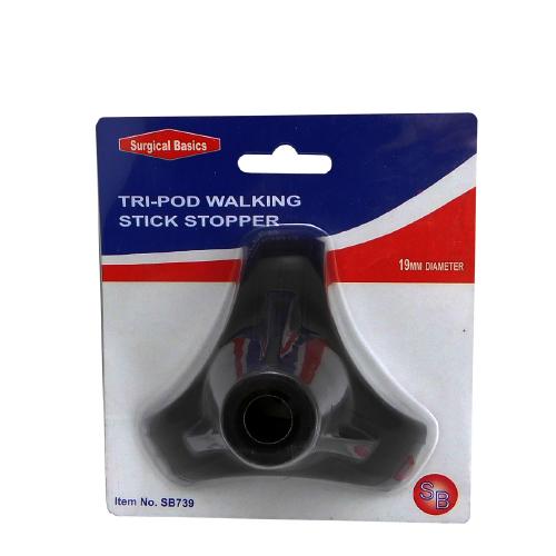 Walking Stick STOPPERS TRIPOD STYLE 19MM