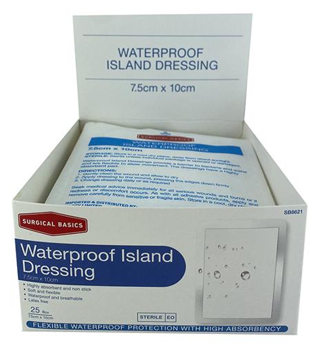 Waterproof Dressing 7.5 x 10cm Set of 25