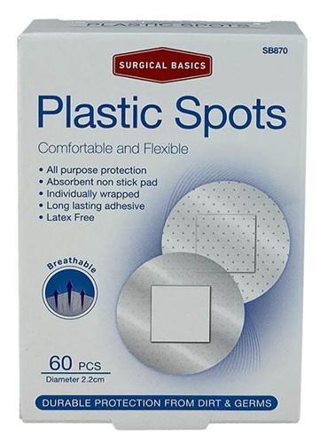 Plastic Spots 60 Per Pack