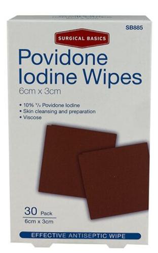 SB Povidone Iodine Wipes 30pk