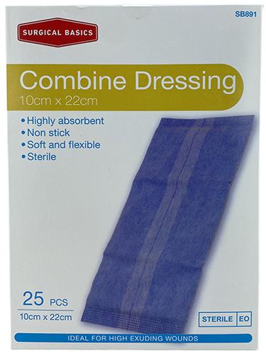 Combine Dressings 10x22cm Set of 25