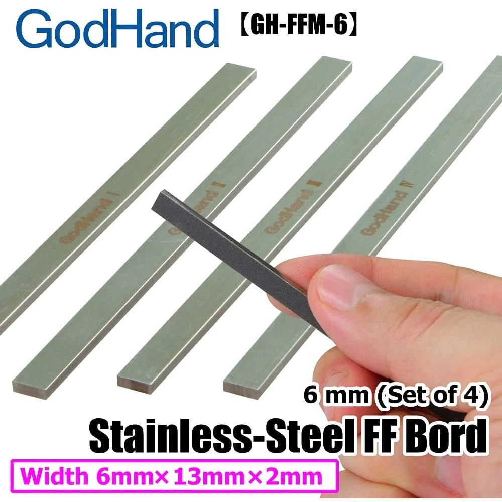 Godhand: Backing Boards - Stainless-Steel FF Board 6mm (Set of 4)
