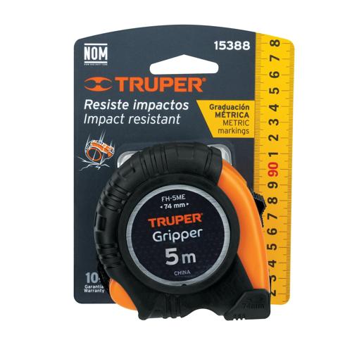 Truper Tape Measure 5m x 19mm Gripper 15388