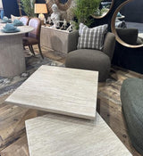 Sienna Travertine Table Nest - 800x800x360 600x600x420