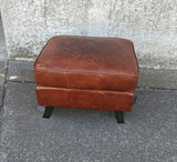 Curved Leg Ottoman Vintage Cigar