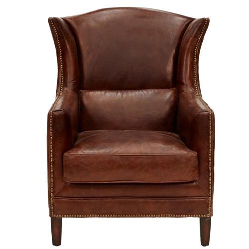 Wing Armchair Vintage Cigar