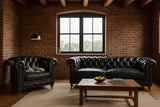 Hampton Court 2 Seater Belon Black