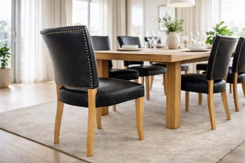 Derringer Chair Belon Black (oak Leg) - 520 X 600 X 890