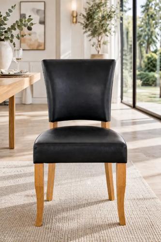Derringer Chair Belon Black (oak Leg) - 520 X 600 X 890