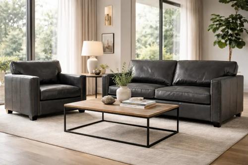 Madison Square Front Armchair - Belon Black