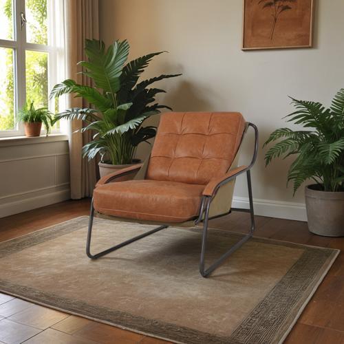 Pandora Chair - Columbia Brown & Kaki Canvas