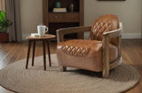 Strattonburg Club - Cognac Brown / Oak