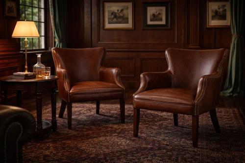 Baltimore Occasional Chair - Vintage Cigar Brown