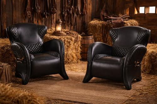 Rodeo Chair - Belon Black - 790x850x850; Seat Height: 400mm
