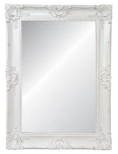 Ornate Bevelled Mirror - Antique White - 1100x1500x67; 29kgs