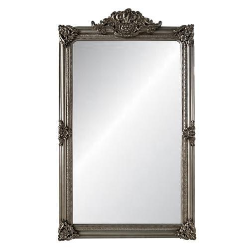 Ornate Bevelled Mirror - Antique Silver - 1060 X 2000 X 60
