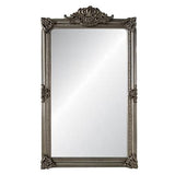 Ornate Bevelled Mirror - Antique Silver - 1060 X 2000 X 60