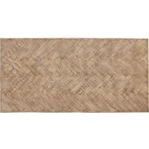 Nordic Herringbone Dining Table with Four Leg Base - Grey - 2400 X 1100 X 780