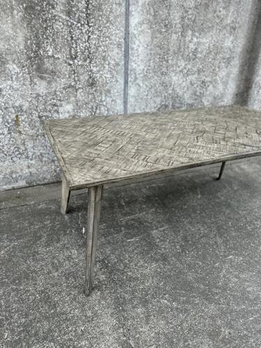 Nordic Herringbone Dining Table with Four Leg Base - Grey - 1800 X 900 X 780