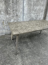 Nordic Herringbone Dining Table with Four Leg Base - Grey - 1800 X 900 X 780