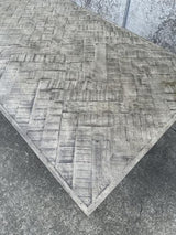 Nordic Herringbone Dining Table with Four Leg Base - Grey - 1800 X 900 X 780