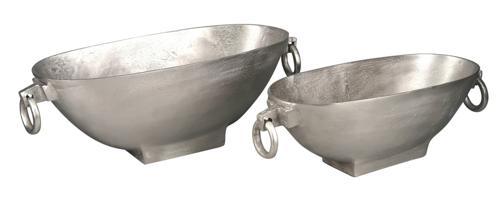 Aluminium Oval Handle Bowl (s) - Silver