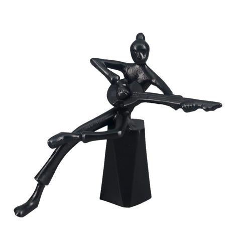 Aluminium Musician Sculpture - Black